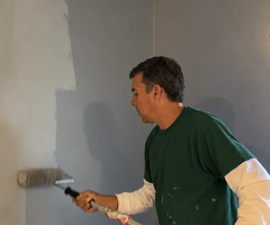 Interior wall painting project by ALL PRO Home Solutions
